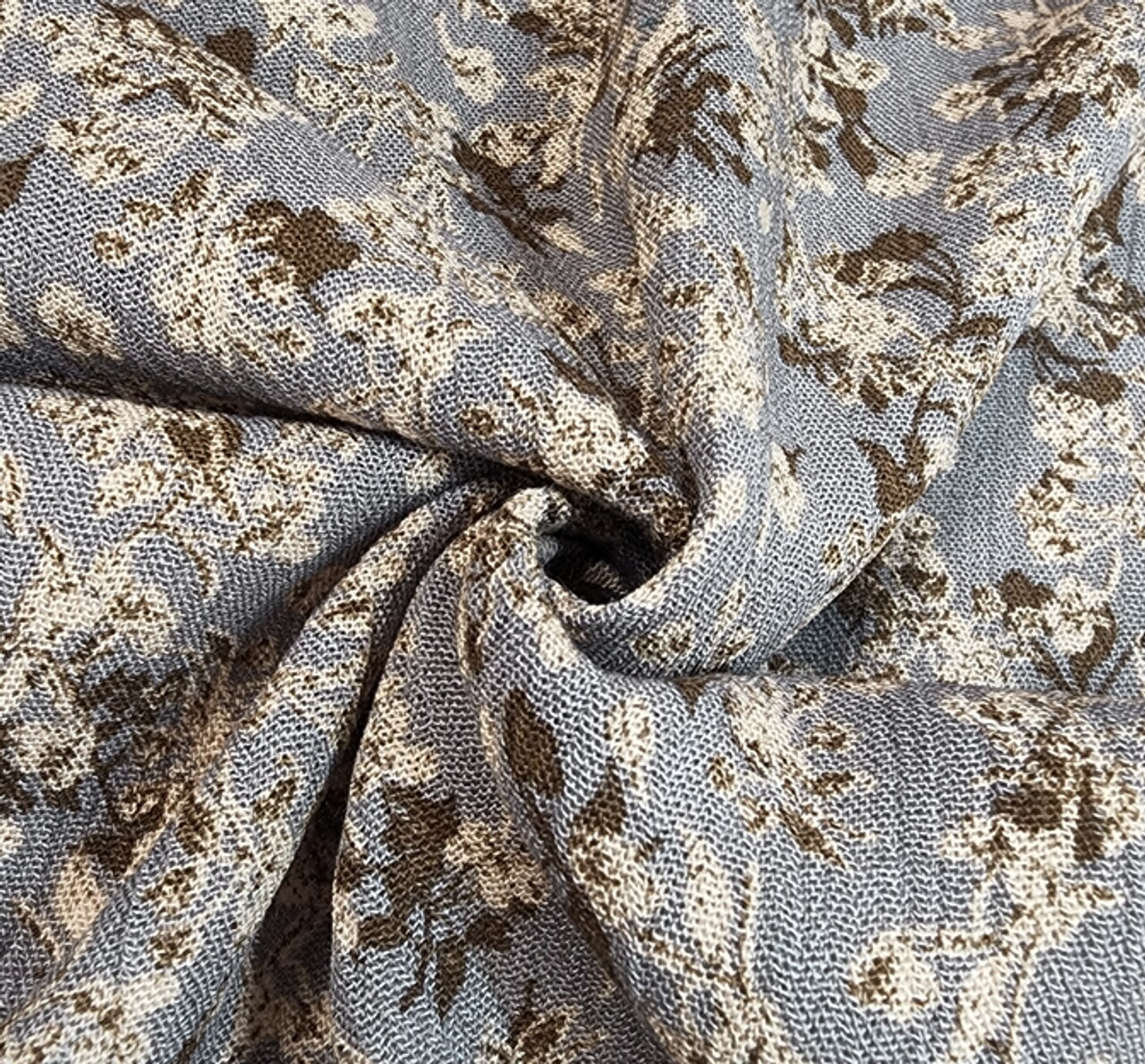 1 Yard Rayon Crinkle Apparel Fabric, Dune Color, 50/52” Wide Lightweight Woven Material